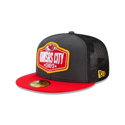 Kansas City Chiefs Gorra | New Era NFL Draft 59fifty Fitted Cap Mexico - Grises